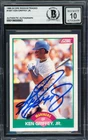 Ken Griffey Jr. Signed 1989 Score Traded RC 100T Mariners Auto GM 10 Beckett