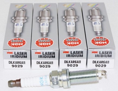 Genuine NGK 9029 Laser Iridium Spark Plugs 4Pack DILKAR6A11 Nissan Chevrolet