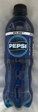 Rare Pepsi Electric Blue  Limited Edition 500ml Price Marked £1.35 Discontinued