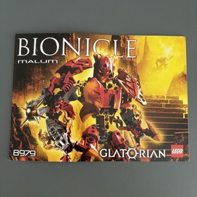 LEGO BIONICLE GLATORIAN - MALUM - 8979 - COMPLETE MANUAL + BOX