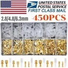 450pc Assorted Insulated Electrical Wire Terminal Crimp Connectors Spade Set Kit