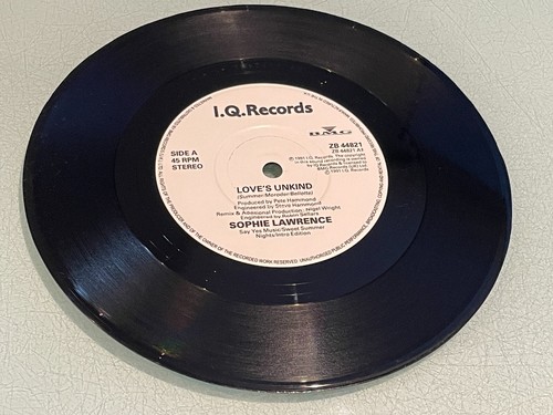 Sophie Lawrence - Love's Unkind - One For The Road - Vinyl Record 7" Single 1991 - Picture 3 of 5