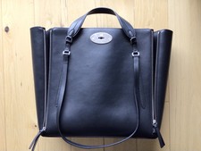 Mulberry Oversized Bayswater Zip Leather Tote Women's Black
