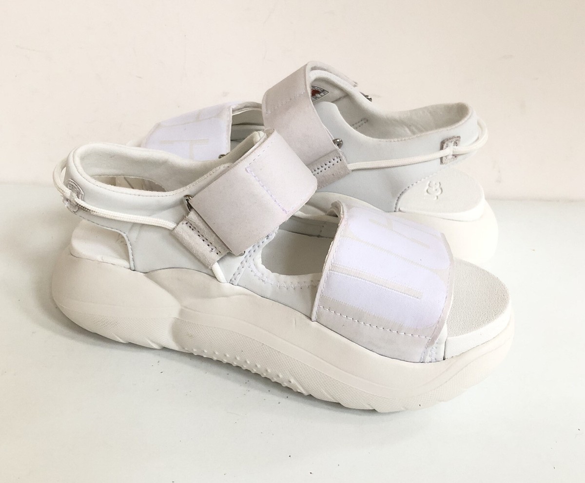 大人気!!☆UGG☆ LA CLOUD SANDAL UGG LA CLOUD STRAP WHITE PLATFORM SANDALS US 8 / EU 39 / UK