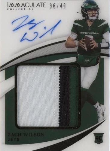 2021 Panini Immaculate Collection Zach Wilson #PPA-ZW