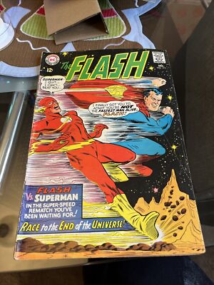 The Flash #175 Silver Age DC Comics 2nd Superman Flash Race MID GRADE