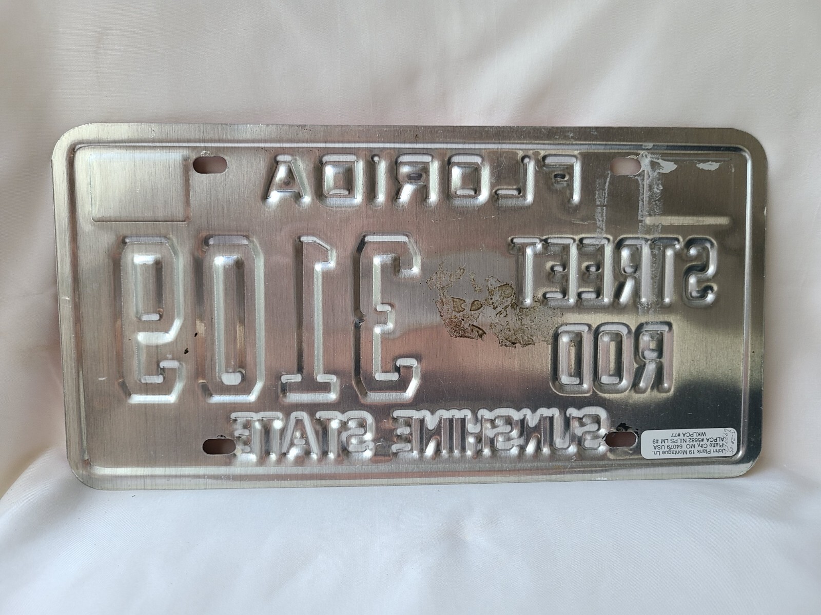 Vintage 2005 Florida Sunshine State Street Rod License Plate 7223 eBay