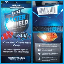 Fritz Aquatics Mardel Bactershield Provides Relief Unwanted Parasites 4-Oz.