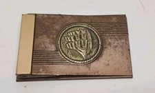 Vintage Park Sherman Desktop Memo Note Pad Paper Holder Weight Clipper Ship