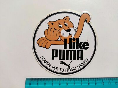 STICKER I LIKE PUMA SHOES STICKER STICKER VINTAGE 80s ORIGINAL