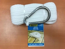 ANCHOR LINE POLYPROPYLENE 1/4X50FT SEACHOICE 40201 WHITE BOATINGMALL BOAT SALE  