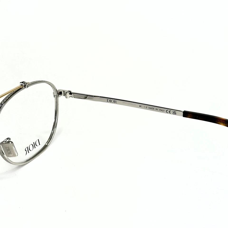 CHRISTIAN DIOR CD DIAMONDO R2U Oro Plata Metal Gafas 54mm DM50086U DIAMANTE Foto 4 de 4