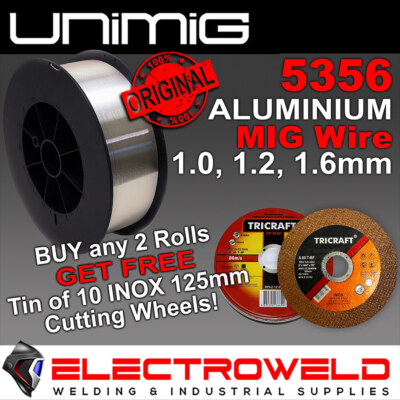 Fil MIG Aluminium ER5356 (ALG5) | Diamètre 1.0 Mm | Bobine Plastique De 2 Kg | Pour Soudage Alu