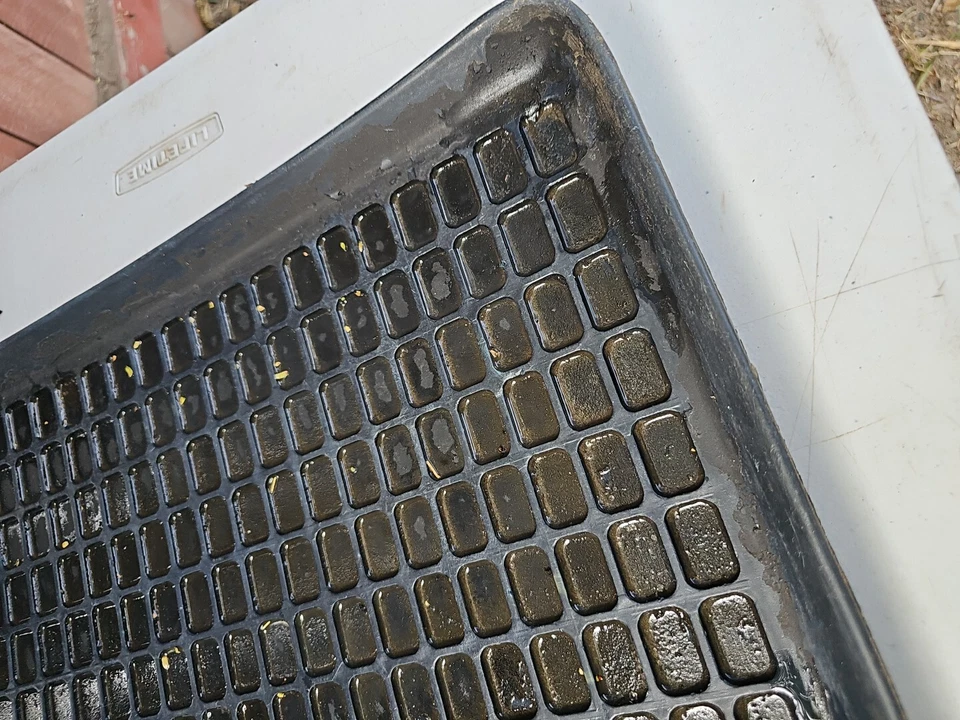 Volvo 240 OEM Backseat Floor Mats Trays Blue Waffle Rare 242 244 245 - Image 3 of 4