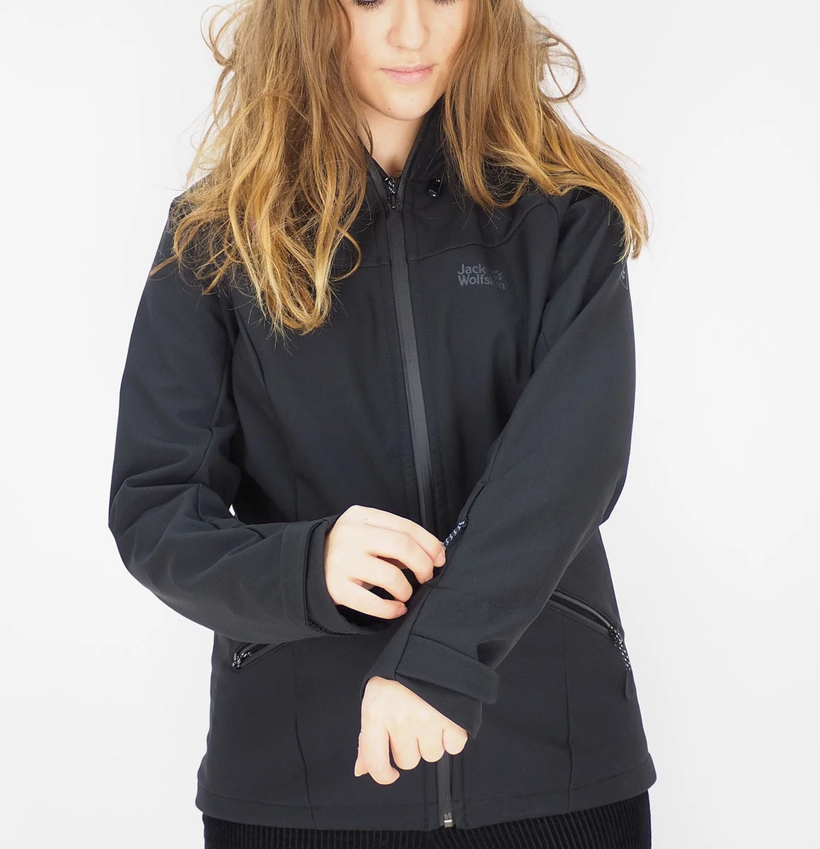 Womens Jack Wolfskin Snowsports 1306291 Black Light Windproof