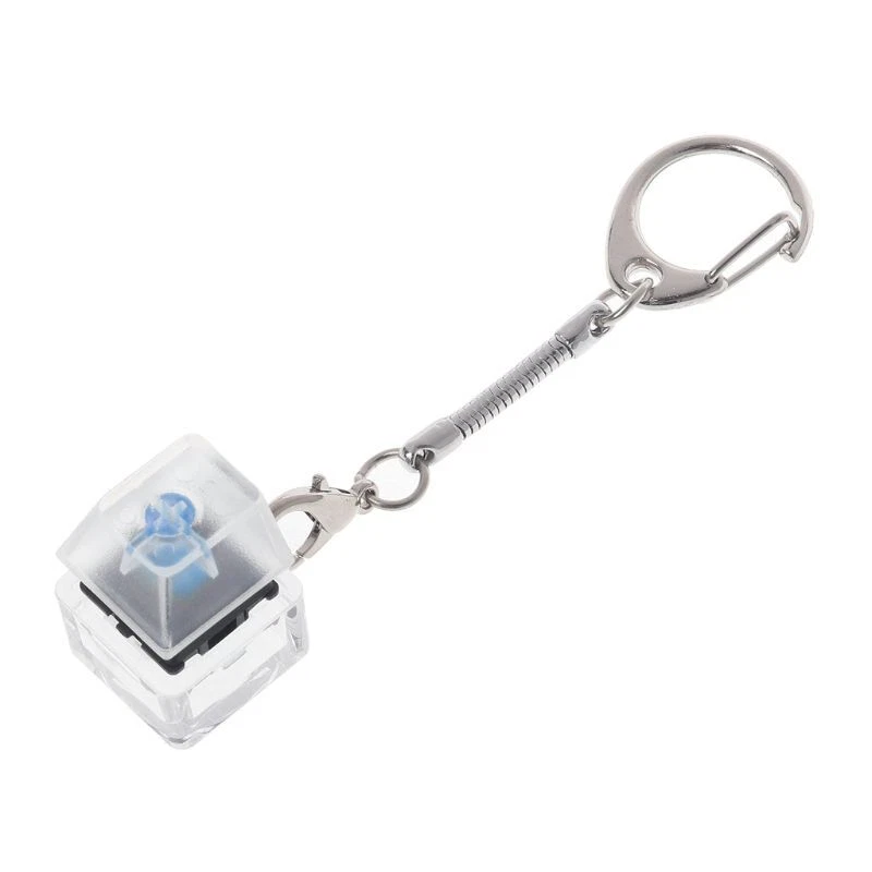 Mechanical Keyboard Cherry MX Tester Lightless Transparent Keys Keychain