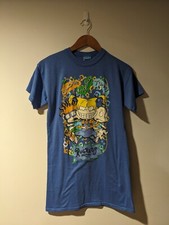 Vintage 1997 Nickelodeon Rugrats Angelica Tommy Chuckie Blue Small T-Shirt