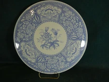 Spode Blue Floral Footed 11 1/4" Diameter Serving / Cake Plate