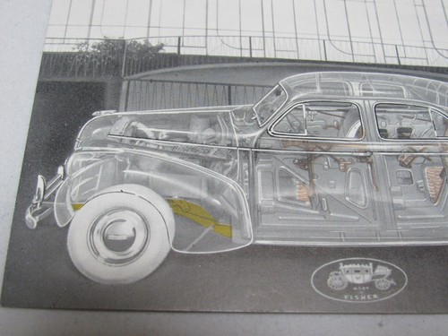 1940 New York World's Fair Postcard Transparent Car Pontiac Torpedo Sedan - Picture 7 of 7