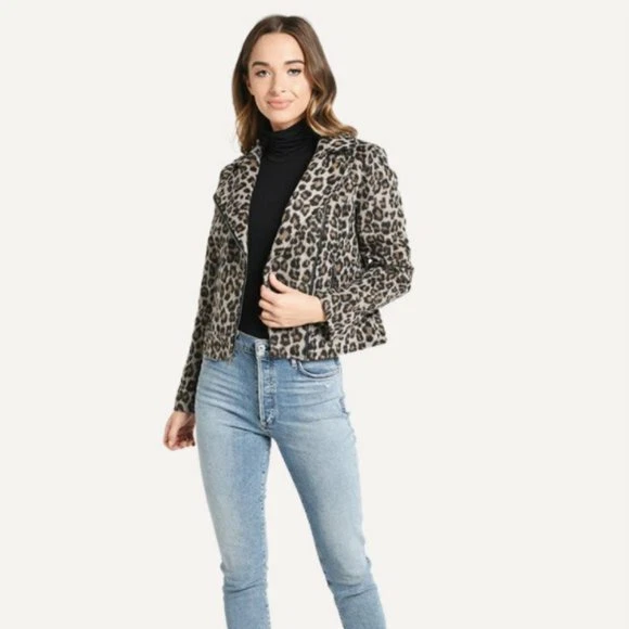 Cupcakes and cashmere leopard jacket sale