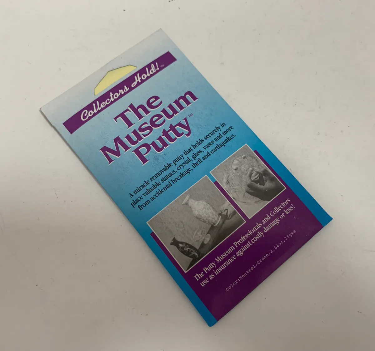 NEW THE MUSEUM PUTTY BY COLLECTORS HOLD 2.64 OUNCES HOLDS STUFF IN PLACE  SEALED