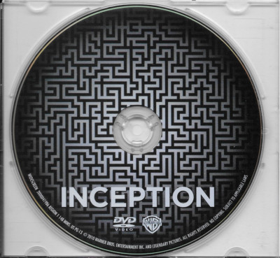 Inception Standard Edition 2010 DVD Like New DISC ONLY