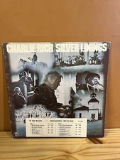 Charlie Rich – Silver Linings 1976 KE33545 PROMO LP Record VG G+