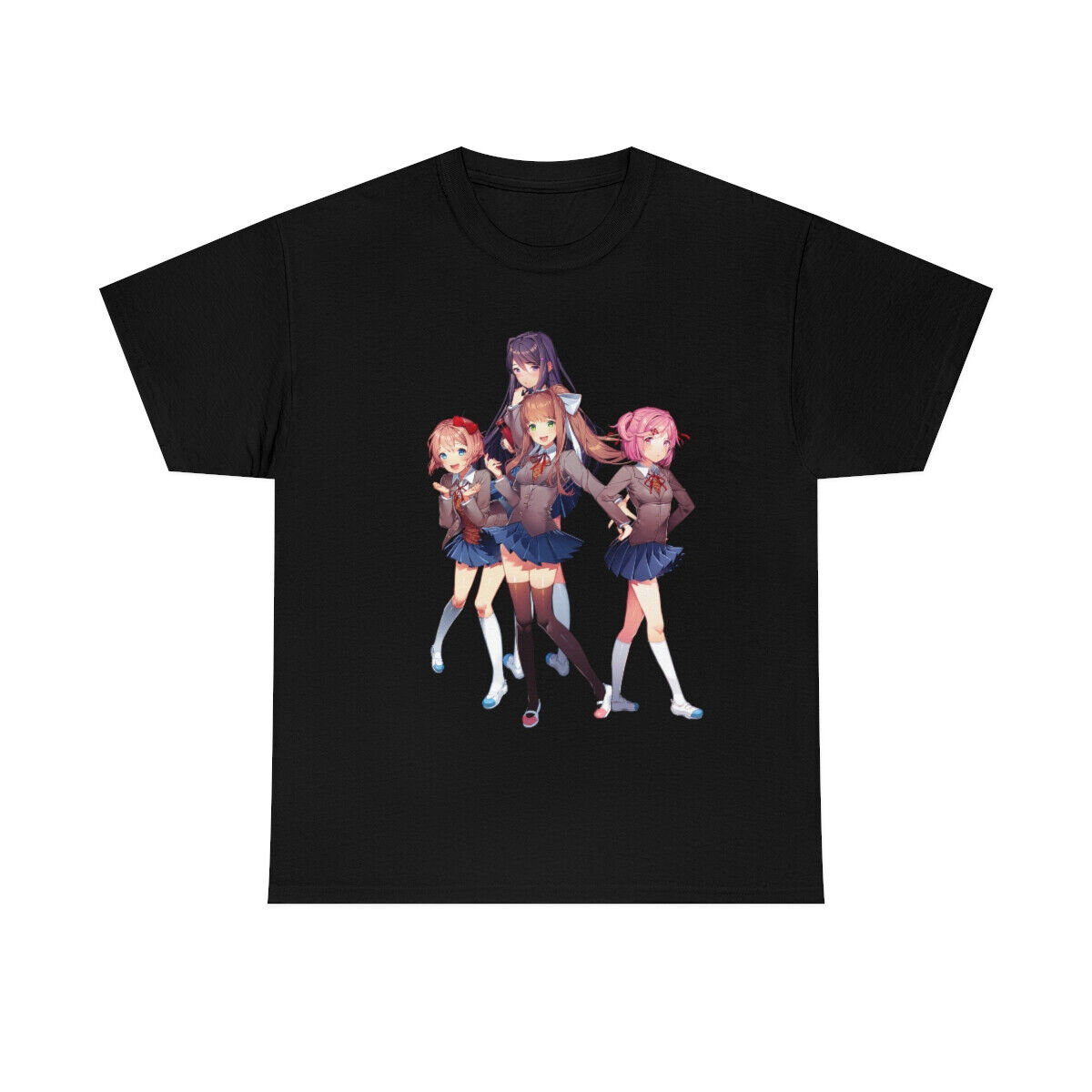 Doki Doki Literature Club Natsuki Play With Me Adult SMALL S Black T  Shirt