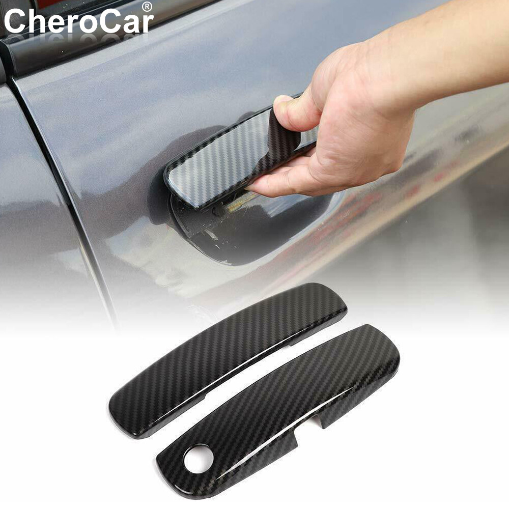 ABS Carbon Fiber Door Handle Trim Cover Accessories for 2012+Dodge Challenger PM eBay