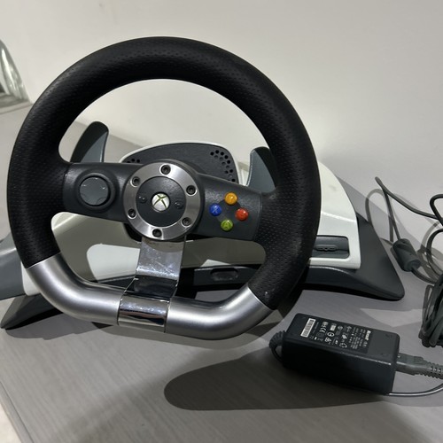 Microsoft Xbox 360 Wireless Racing Steering Wheel Only - Force Feedback WRW01 - Picture 5 of 17