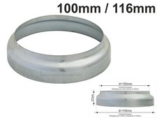 Zink Standrohrkappe flach 100 x 116 mm für Fallrohrabschluss