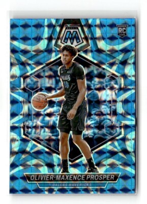 2023-24 Panini Mosaic - Blue Reactive Prizm #212 Olivier-Maxence Prosper (RC)