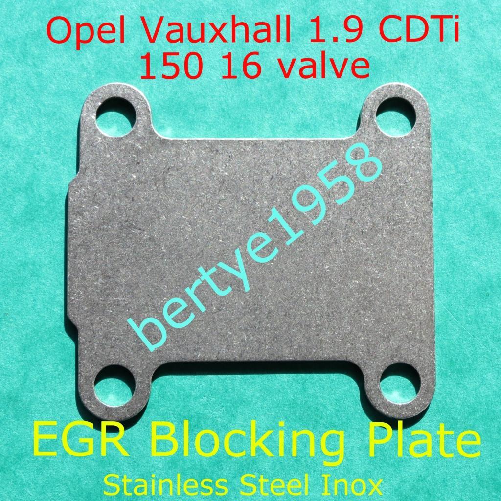 EGR valve blank plate Vauxhall Opel Holden 150HP 16 valve Z19DTH engine