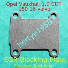EGR valve blank plate Vauxhall Opel Saab Alfa 150HP 16 valve Z19DTH  engine