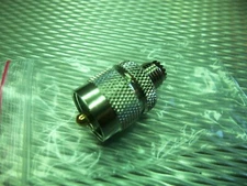 (1) PL259 UHF Male to Mini UHF Male RF Connector Coaxial Antenna Adapter