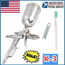 Mini Gravity Feed Air Spray Gun Paint Brush Swivel Cup 0.5mm Nozzle K-3 Airbrush