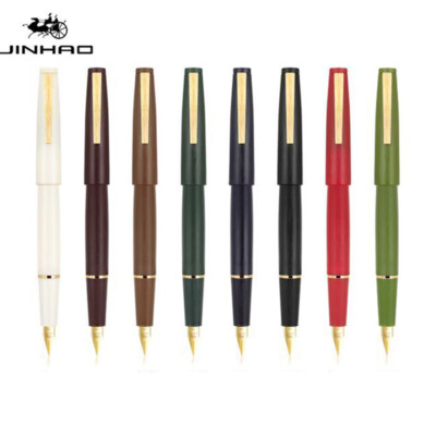 JINHAO 80 Fiber Black Fountain Pen EF/Fine 0.38/0.5mm Nib with Converter Gift#BS