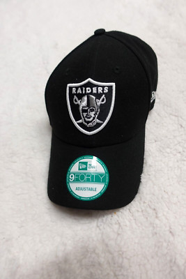 Oakland Raiders Hat Cap Strap Back Black Gray NFL Football AFC West 9FORTY