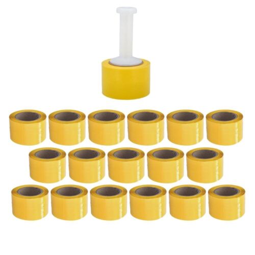 Cast Narrow Banding Stretch Wrap Film 3"x1000' 80 Ga 18 Rolls Yellow - Picture 3 of 9