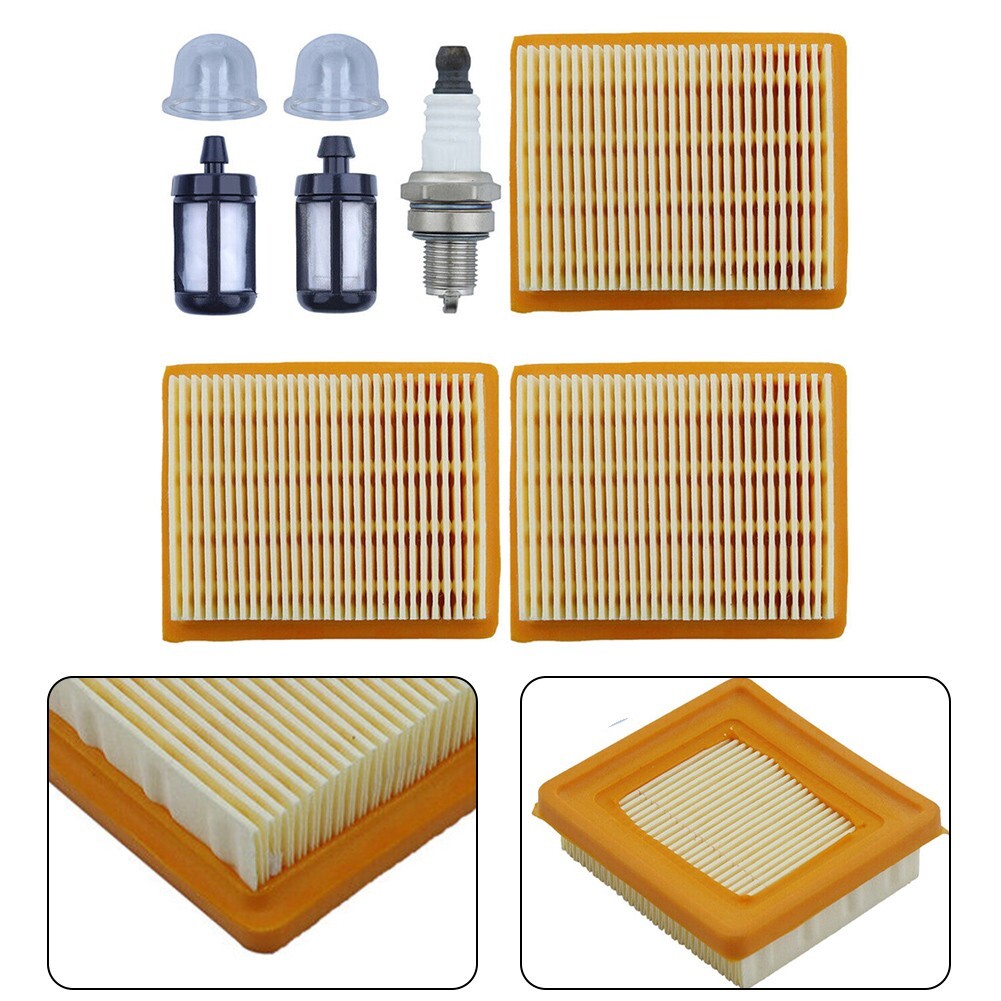 Air Fuel Filter Plug Prime Bulb Kit For Stihl FS91 FS91R KM91R FS89