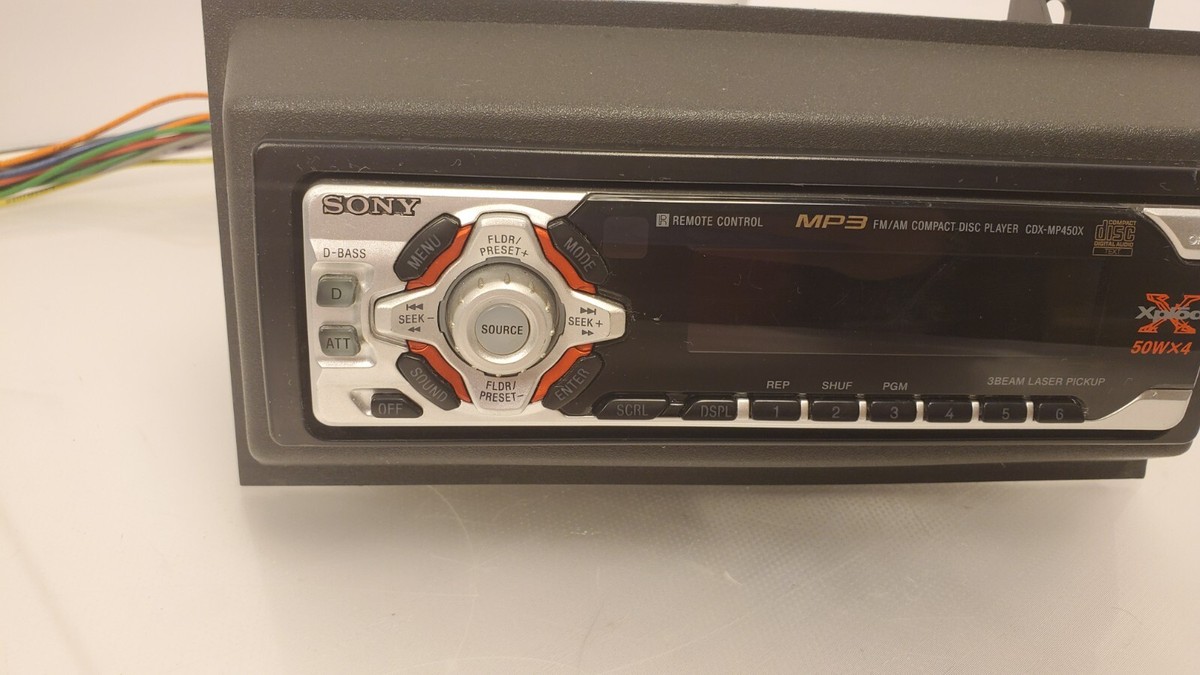 SONY Xplod FM/AM MP3 Compact Disc Player CDX-MP450x 50Wx4 NO