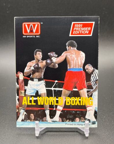 Muhammad Ali Fan Club Booklet Card 1991 AW Sports Premier All World Boxing