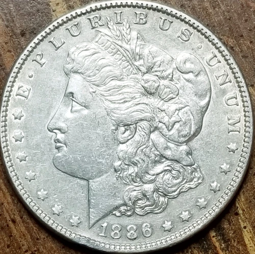 1886 MORGAN SILVER DOLLAR (90% Silver) AU++      (View Video)              0655v
