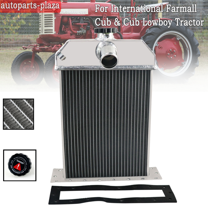 3 Rows Aluminum Radiator For International Farmall Cub & Cub Lowboy ...