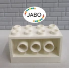 (O11/37) LEGO 6061 Converter Brick 2x4x2 White 6454