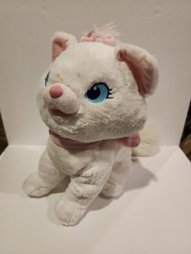 Disney Store Aristocats Marie Sitting White Kitten Cat Plush Stuffed Animal 12" - Picture 2 of 7
