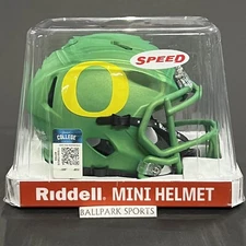 Oregon Ducks Speed Mini Helmet Riddell NCAA Apple Green Matte New!