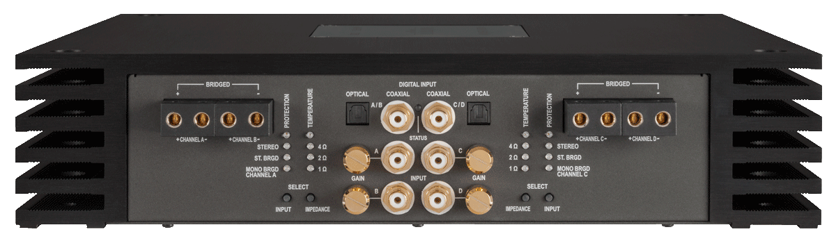 Brax MX4 Pro Black High End 4 Channel SQ Car Amplifier Audiotec 