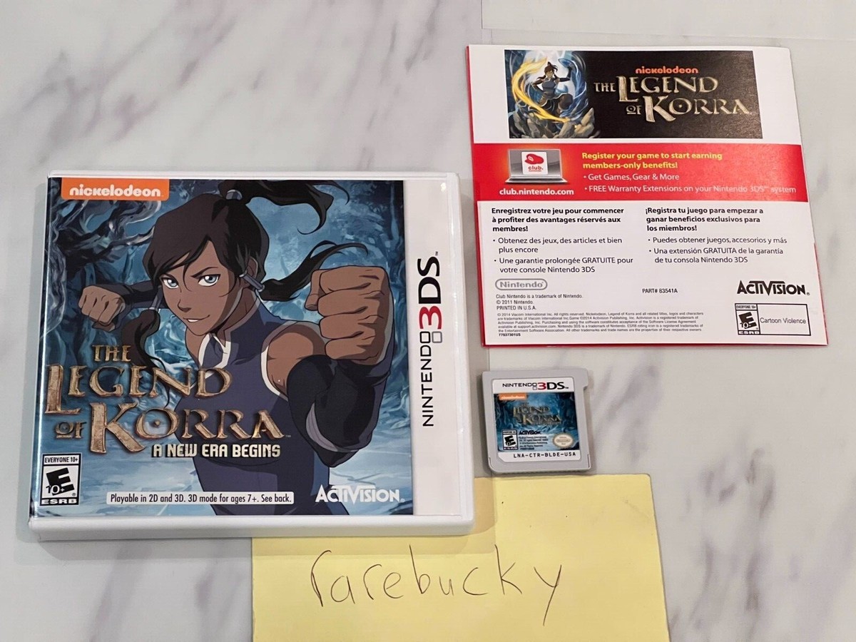 Legend of Korra: A New Era Begins (Nintendo 3DS) MINT IN BOX!