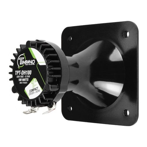 (2) TIMPANO 1" EXIT NEODYMIUM DRIVER + PLASTIC HORN 180 WATTS TPT-DH100 8 OHM - Picture 6 of 8